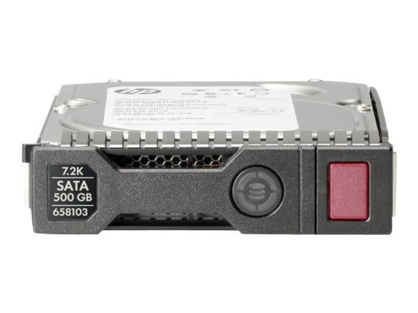 HPE Midline - Harddisk - 500 GB - hot-swap - 3.5" LFF - SATA 6Gb/s - 7200 rpm - med HPE SmartDrive carrier