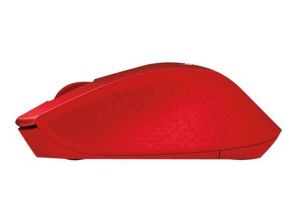 Logitech M330 SILENT PLUS - Mus - 3 knapper - trådløs - 2.4 GHz - USB trådløs mottaker - rød