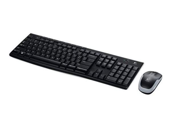 Logitech MK270 Wireless Combo - Tastatur- og mussett - trådløs - 2.4 GHz - Fransk