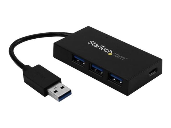 StarTech.com USB-hubb med 4 portar - USB 3.0 - USB-A till 3x USB-A och 1x USB-C - Hubb - 4 x SuperSpeed USB 3.0 - skrivbordsmodell - för P/N: CFAST...