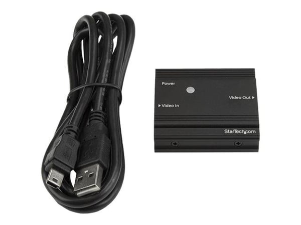 StarTech.com HDBOOST4K, 3840 x 2160 pikseliä, AV-toistin, 35 m, Musta, HDCP