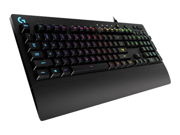 Logitech G 920-008090, Täysikokoinen (100 %), Langallinen, USB, QWERTY, RGB LED, Musta