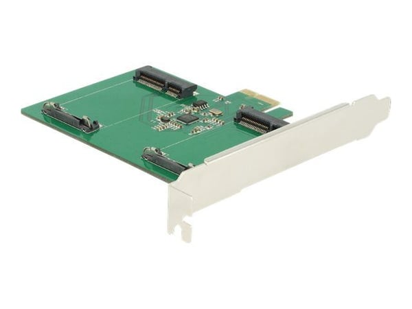 Delock - Lagringskontroll - 2-kanals - SATA 6 Gb/s - PCIe 2.0 x1