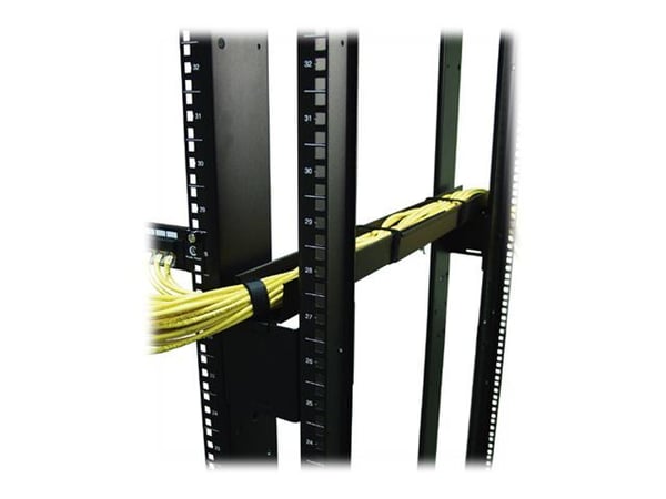 APC - Kabelstyringsplade til rack - side - sort - for NetShelter SX