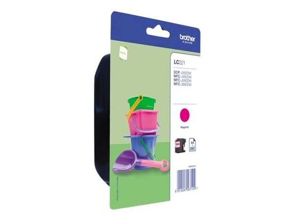 Brother LC221M - Magenta - original - blekkpatron - for Brother DCP-J562DW