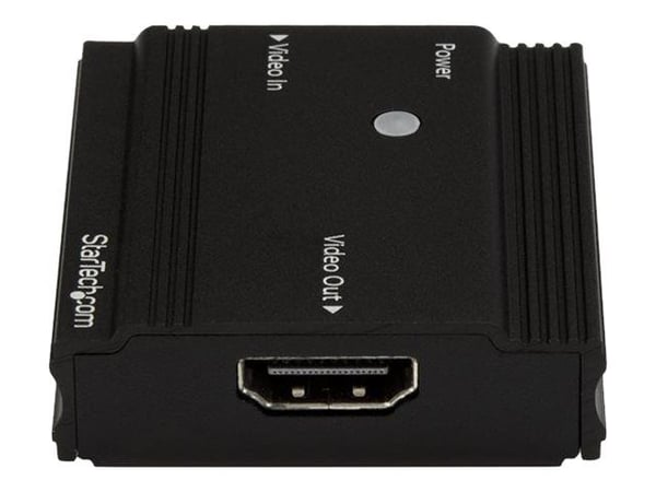StarTech.com HDBOOST4K, 3840 x 2160 pikseliä, AV-toistin, 35 m, Musta, HDCP