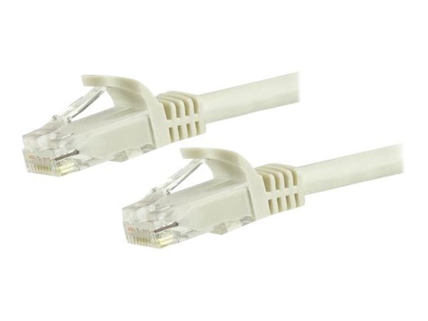 Startech 10m CAT6 Ethernet Cable, 10 Gigabit Snagless RJ45 650MHz 100W PoE Patch Cord, CAT 6 10GbE UTP Network Cable w/Strain Relief, White, Wiring...