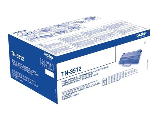 Brother TN3512 - Svart - original - tonerkassett - för Brother DCP-L6600, HL-L6250, L6300, L6400, L6450, MFC-L6800, L6900, L6950, L6970