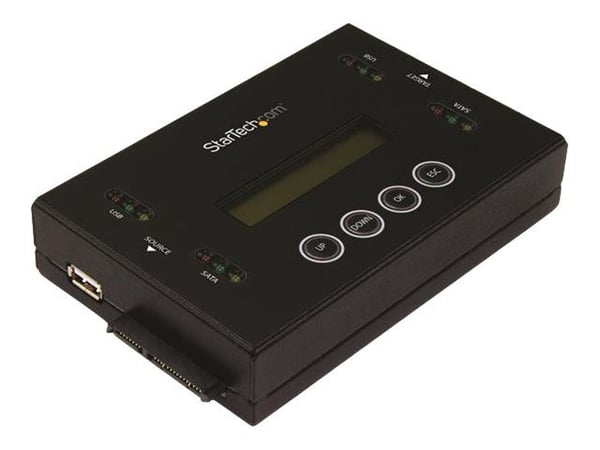 StarTech Drive Duplicator & Eraser for USB Flash Drives & 2.5 / 3.5" SATA SSDs/HDDs- 1:1 duplication plus cross-interface - Standalone (SU2DUPERA11...