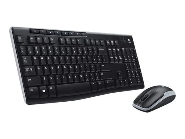 Logitech MK270 Wireless Combo - Tastatur- og mussett - trådløs - 2.4 GHz - Fransk