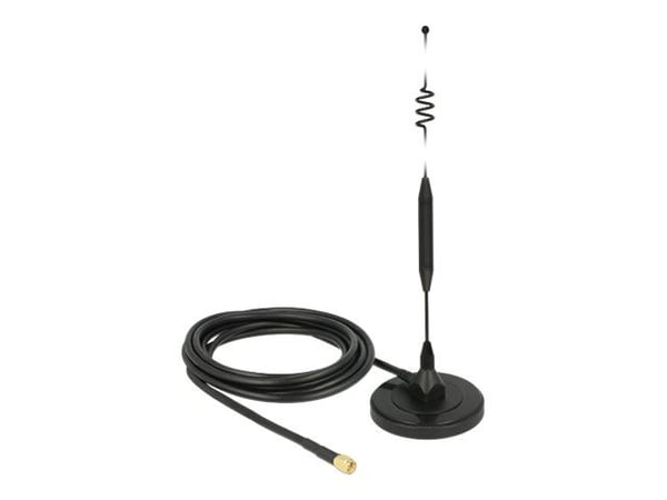 DeLOCK 12429, 6 dBi, 0.800 - 0.960 / 1.710 - 2.700 GHz, 50 O, Ympyräsäteilyantenni, SMA, Pystypolarisaatio