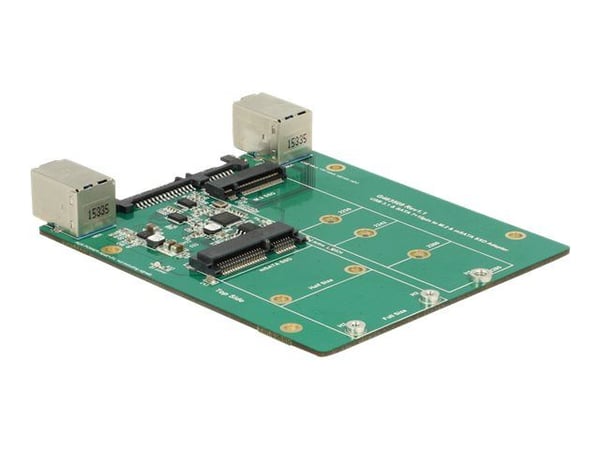 DeLOCK 62732, SATA, M.2, mSATA, Musta, Vihreä, 85 mm, 100 mm, 15 mm