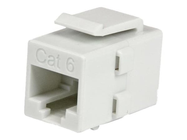 StarTech.com Valkoinen Cat 6 RJ45 Keystone Jack Network Coupler F/F - RJ45 Coupler - Cat6 Coupler - F/F Cat6 Keystone Jack White Modular (C6KEYCOUP...