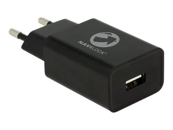 Tragant - Strømadapter - 12 watt - 2.4 A (USB) - på kabel: Micro-USB - svart