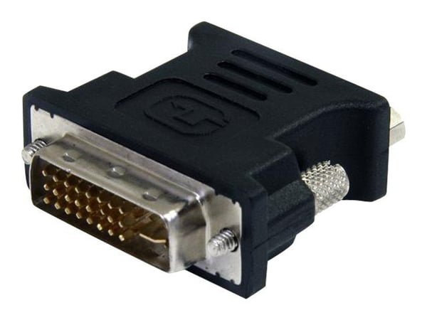 StarTech DVI to VGA Cable Adapter - Black - M/F - DVI-I to VGA Converter Adapter (DVIVGAMFBK) - VGA-adapter - DVI-I (hann) til HD-15 (VGA) (hunn) -...