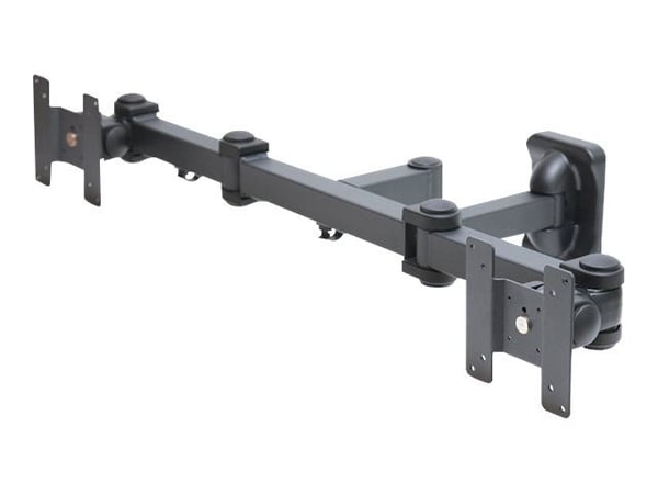 Neomounts FPMA-W960D - Brakett - full bevegelse - for 2 LCD-skjermer - svart - skjermstørrelse: 10"-27" - veggmonterbar