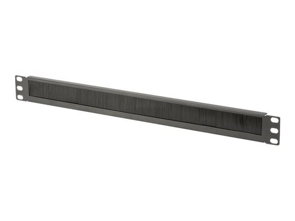DIGITUS Professional DN-97661 - Styringspanel for rackkabler med børste - svart, RAL 9005 - 1U - 19"