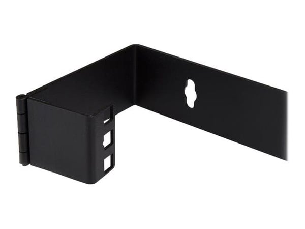 Startech 1U Hinged Wall Mount Patch Panel Bracket - 4 inch Deep - 19" Patch Panel Swing Rack for Shallow Network Equipment- 17lbs (WALLMOUNTH1) - V...