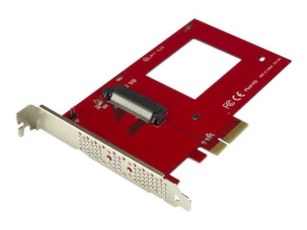 StarTech.com PEX4SFF8639, PCIe, U.2, PCIe 4.0, Punainen, Toiminta/Seikkailu, CE, FCC