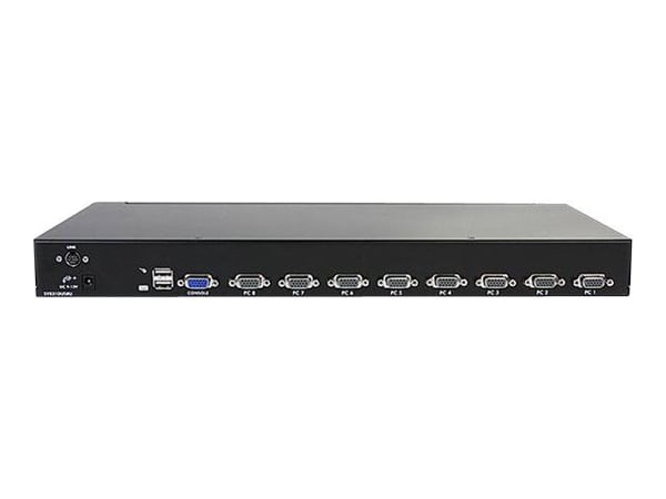 Startech 8 Port 1U Rackmount USB KVM Switch Kit with OSD and Cables - Rack mount KVM - VGA KVM Switch - 8 Port KVM Switch (SV831DUSBUK) - KVM-svits...