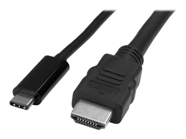 StarTech.com USB C - HDMI-kaapeli - 3 ft / 1m - USB-C - HDMI 4K 30Hz - USB Type C - HDMI - Tietokoneen näytön kaapeli (CDP2HDMM1MB) - Ulkoinen vide...