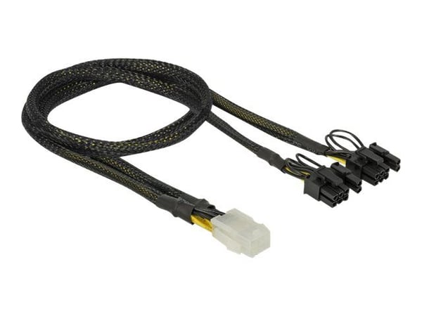 DeLOCK - Strømkabel - 6 pin PCIe-strøm (hun) til 8 pin PCIe-strøm (6+2) (han) (han) - 30 cm - lajittelu