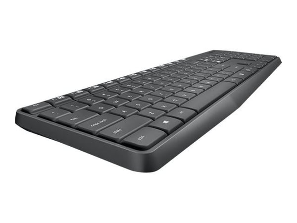 Logitech MK235 - Tastatur- og mussett - trådløs - 2.4 GHz - US International