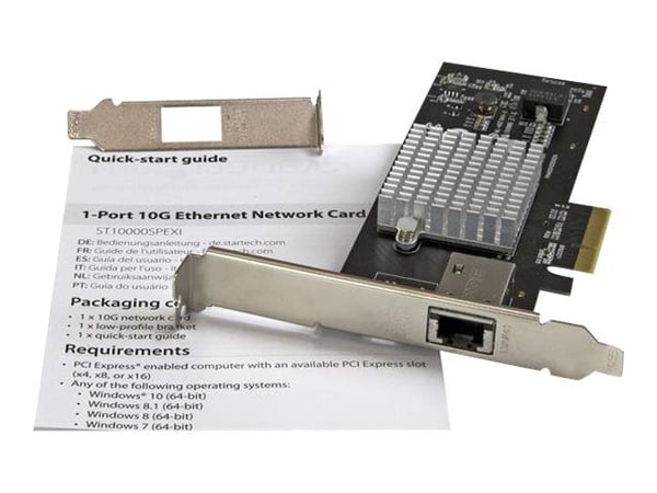 StarTech.com 1-port 10G PCIe-nettverkskort - 10GBase-T / NBASE-T - RJ45-port - Intel X550-brikkesett - Ethernet-kort - Nettverksadapter - Intel NIC...