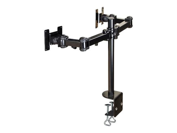 Neomounts FPMA-D960D - Monteringssett - full bevegelse - for 2 LCD-skjermer - svart - skjermstørrelse: 10"-27" - klemmemonterbar, skrivebordsmonterbar