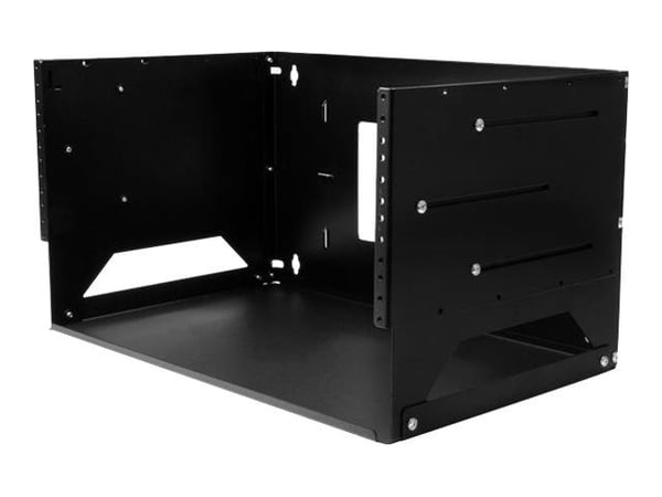 Startech 4U Open Frame Wall Mount Network Rack w/ Built in Shelf - 2-Post Adjustable Depth (12" to 18") Equipment Rack - 75.2lbs (WALLSHELF4U) - St...