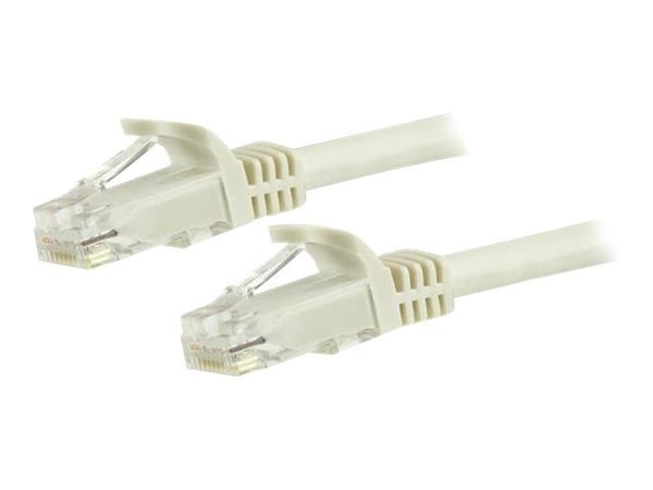 Startech 1m CAT6 Ethernet Cable, 10 Gigabit Snagless RJ45 650MHz 100W PoE Patch Cord, CAT 6 10GbE UTP Network Cable w/Strain Relief, White, Wiring ...