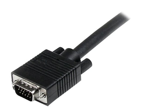 StarTech 2m Coax High Resolution Monitor VGA Video Cable HD15 M/M - VGA-kabel - HD-15 (VGA) (hann) til HD-15 (VGA) (hann) - 2 m - formstøpt - svart