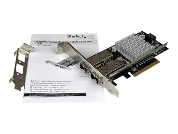 StarTech.com PEX20000SFPI, Sisäinen, Langallinen, PCI Express, Kuitu, 20000 Mbit/s, Musta, Metallinen