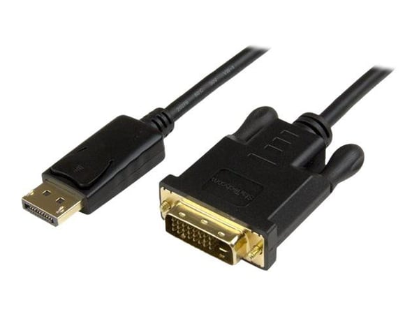 StarTech DisplayPort to DVI Converter Cable - DP to DVI Adapter - 3ft - 1920x1200 (DP2DVI2MM3) - Skjermkabel - DisplayPort (hann) til DVI-D (hann) ...