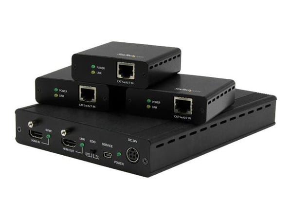StarTech.com ST124HDBT, 4096 x 2160 pikseliä, AV-lähetin ja -vastaanotin, 70 m
