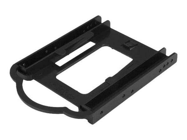 StarTech.com BRACKET125PT, 8,89 cm (3.5"), Liitinpaneeli, Musta, 2.5", IDE/ATA, SATA, Serial ATA II, Serial ATA III, Serial Attached SCSI (SAS), Muovi