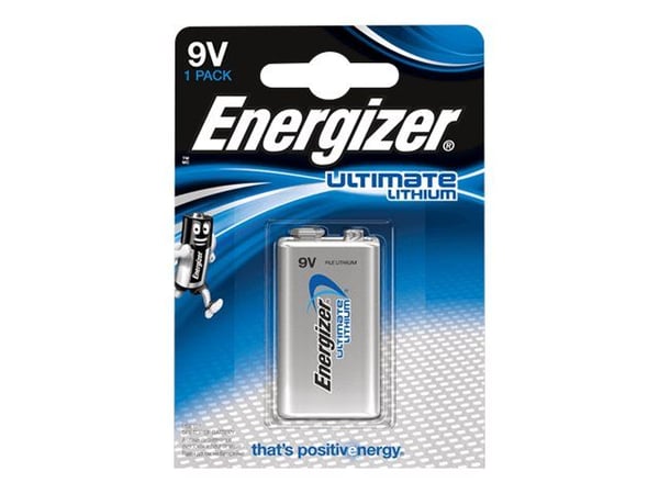Energizer Ultimate Lithium - Batteri 9V - Li