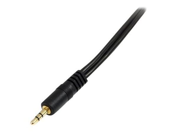 Startech 6 in. 3.5mm Audio Splitter Cable - Stereo Splitter Cable - Gold Terminals - 3.5mm Male to 2x 3.5mm Female - Headphone Splitter (MUY1MFF) -...