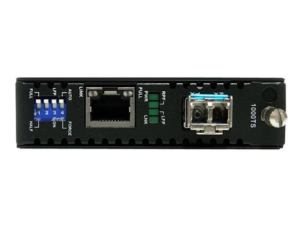 Startech 1000 Mbps Gigabit Single-Mode Copper to Fiber Media Converter - Ethernet (1000Base-T) to LC Fiber Converter (ET1000S40LC2) - Fibermedieomf...