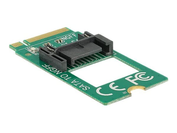 Delock Adapter M.2 Key B male > SATA 7 pin - Grensesnittsadapter - SATA 6Gb/s - M.2 Card