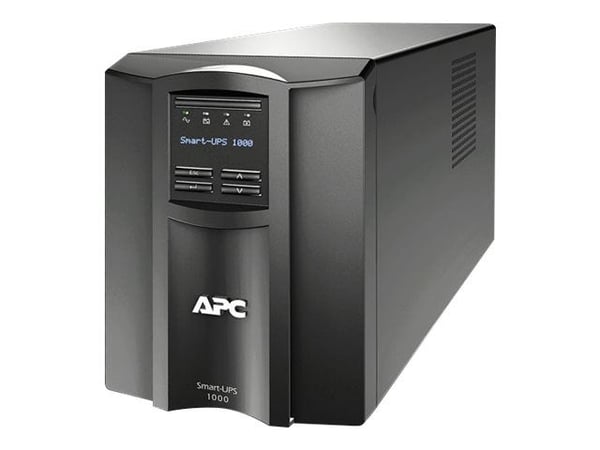 APC Smart-UPS SMT1000IC - UPS - AC 220/230/240 V - 700 watt - 1000 VA - RS-232, USB - utgangskontakter: 8 - svart - med APC SmartConnect