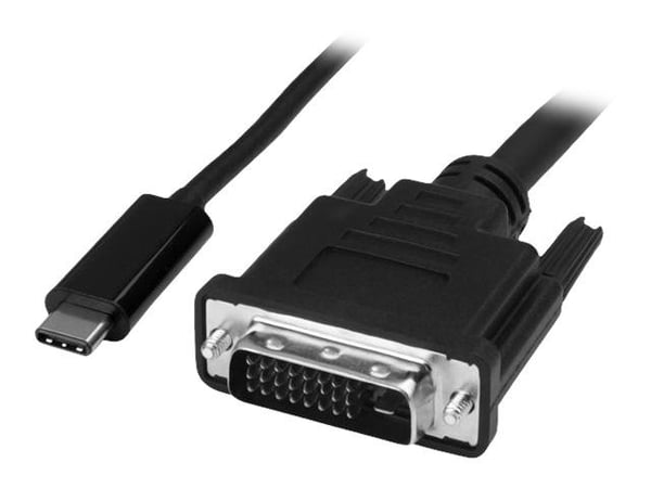 StarTech USB-C to DVI Cable - 6 ft / 2m - 1080p - 1920x1200 - USB-C DVI Monitor Cable - USB C Cable - Computer Monitor Cable (CDP2DVIMM2MB) - USB /...