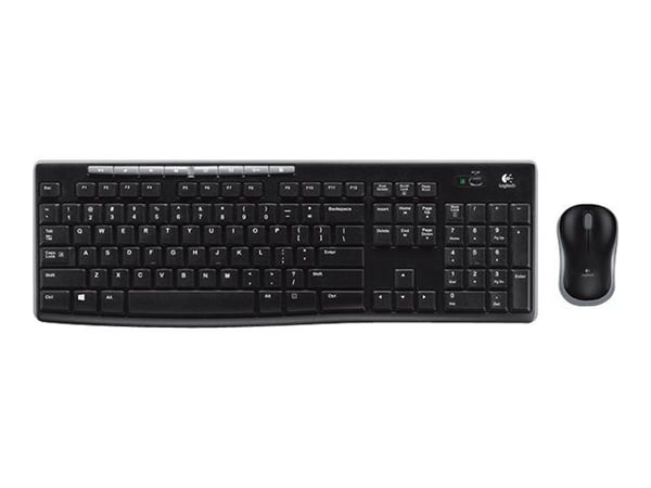 Logitech MK270 Wireless Combo - Tastatur- og mussett - trådløs - 2.4 GHz - Belgisk
