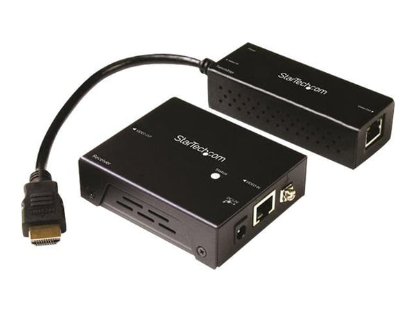 Startech HDBaseT Extender Kit with Compact Transmitter - HDMI over CAT5 - HDMI over HDBaseT - Up to 4K (ST121HDBTDK) - Video/lyd-forlenger - sender...
