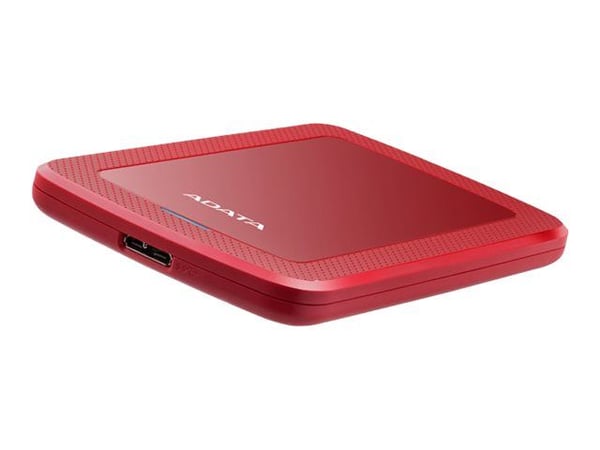 ADATA HV300 - Harddisk - 1 TB - ekstern (bærbar) - USB 3.1 - 256-bit AES - rød