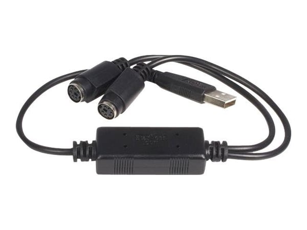 StarTech USB to PS/2 Adapter for Keyboard and Mouse - Keyboard / mouse adapter - USB - USBPS2PC - Tastatur- / musadapter - USB - for P/N: PS2UTPEXT...