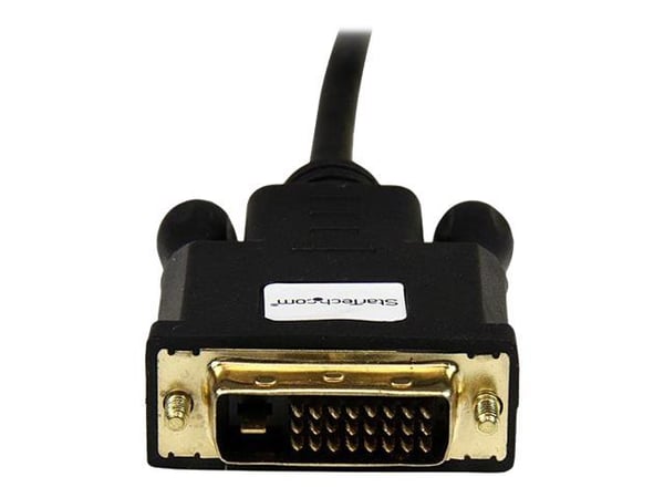 StarTech 3 ft Mini DisplayPort to DVI Adapter Cable - Mini DP to DVI Video Converter - MDP to DVI Cable for Mac / PC 1920x1200 - Black (MDP2DVIMM3B...
