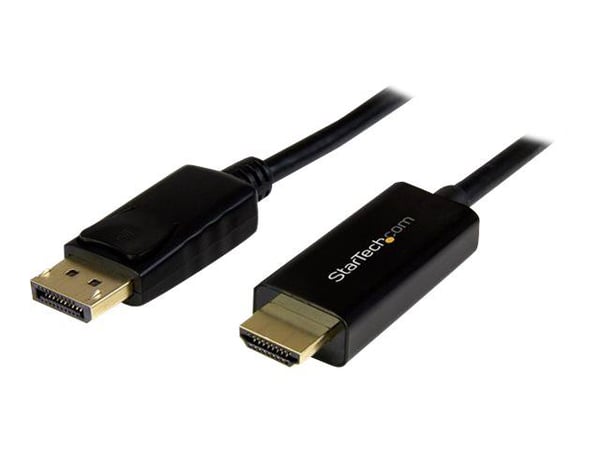 Startech DisplayPort till HDMI-konverterarkabel - 5 m - 4K - Adapterkabel - DisplayPort hane till HDMI hane - 5 m - stöd för 4K