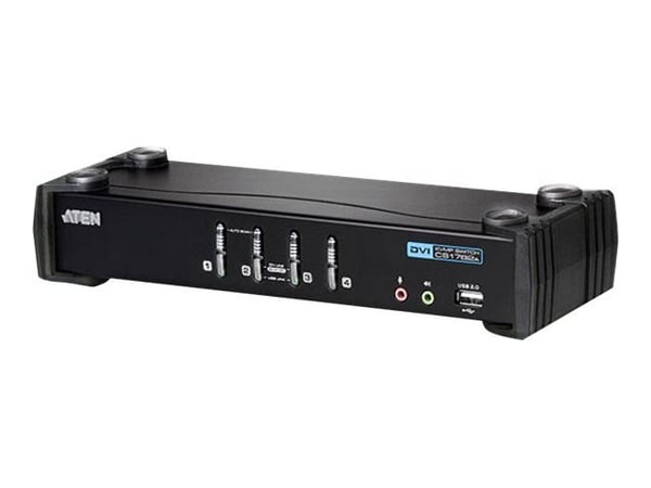 ATEN CubiQ CS1764A - KVM / lydsvitsj - 4 x KVM/lyd - 1 lokalbruker - stasjonær