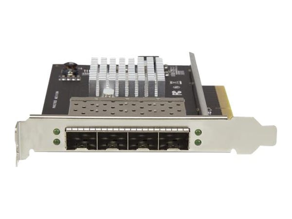 Startech Quad Port 10G SFP+ Network Card, Intel XL710 Open SFP+ Converged Adapter, PCIe 10 Gigabit Ethernet Server NIC, 10GbE Fiber Optic LAN Card ...
